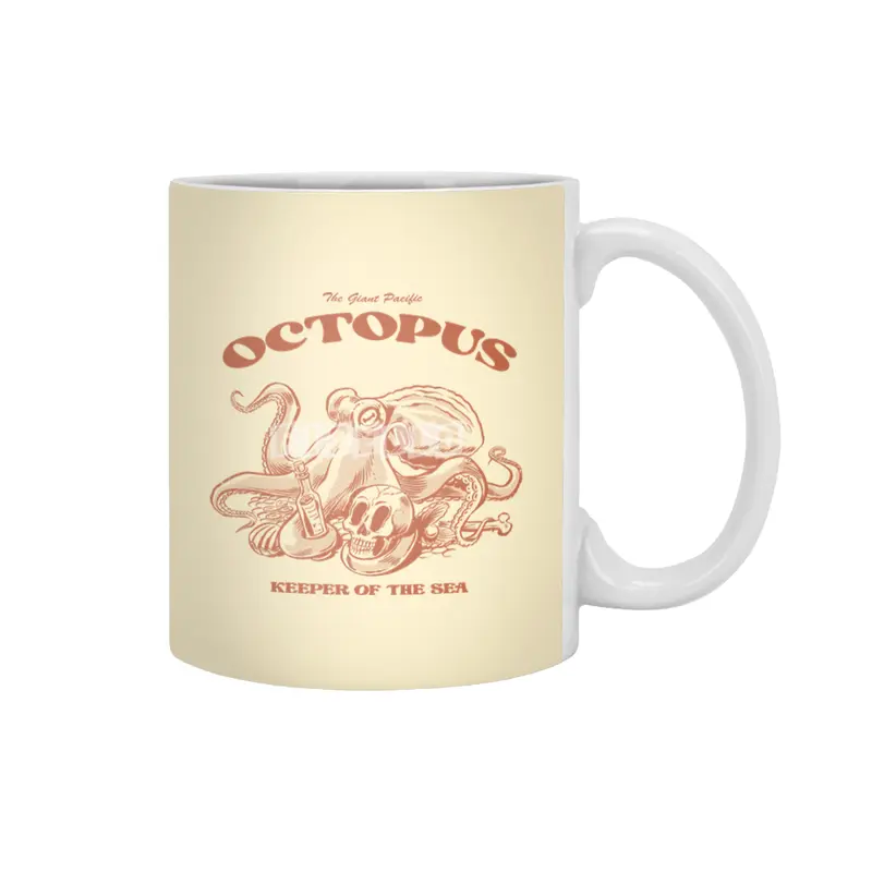 THE GIANT PACIFIC OCTOPUS Beyaz Kupa
