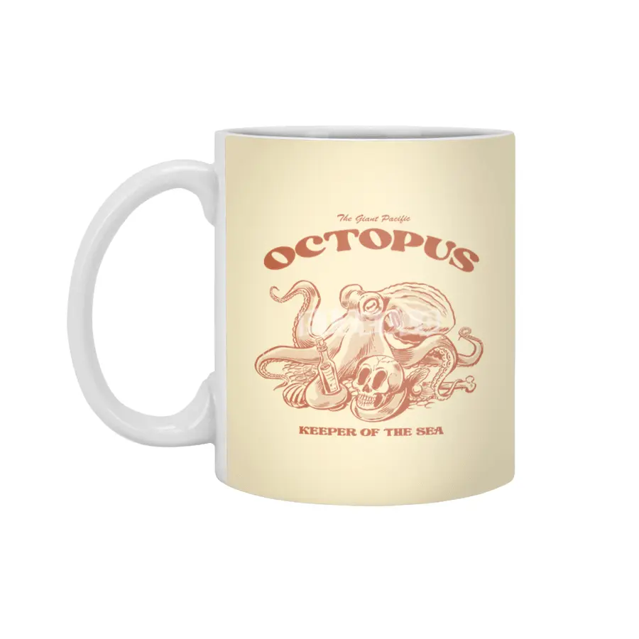 THE GIANT PACIFIC OCTOPUS Beyaz Kupa