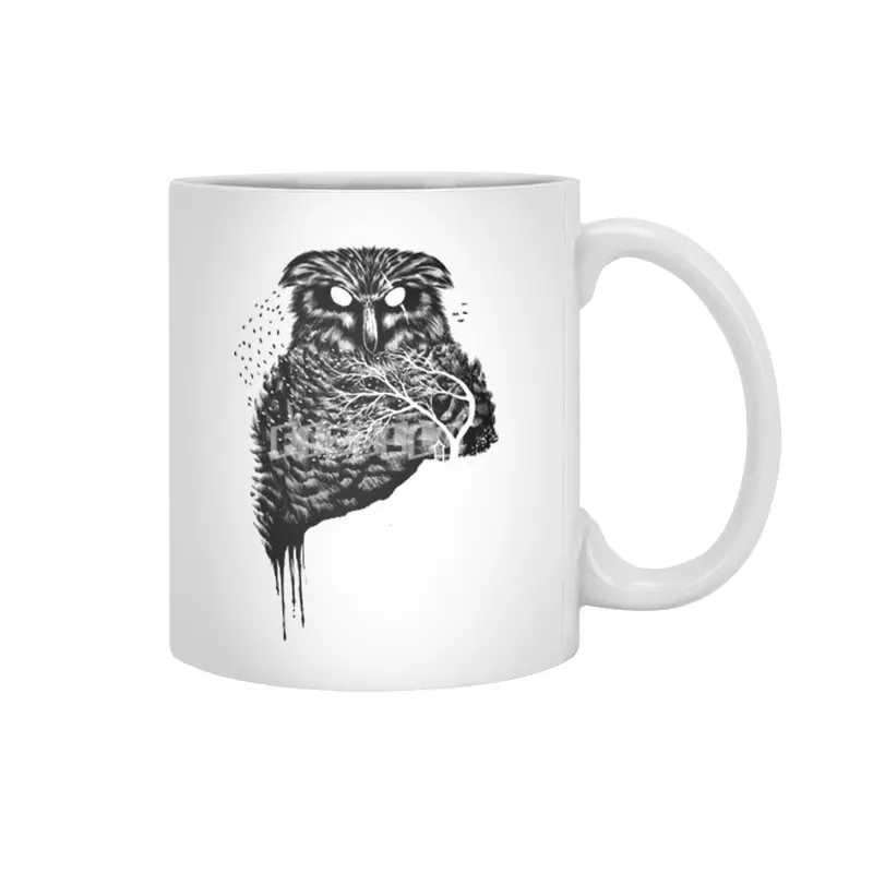 Autumn owl Beyaz Kupa