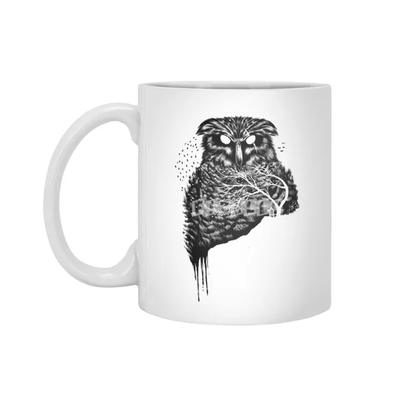 Autumn owl Beyaz Kupa