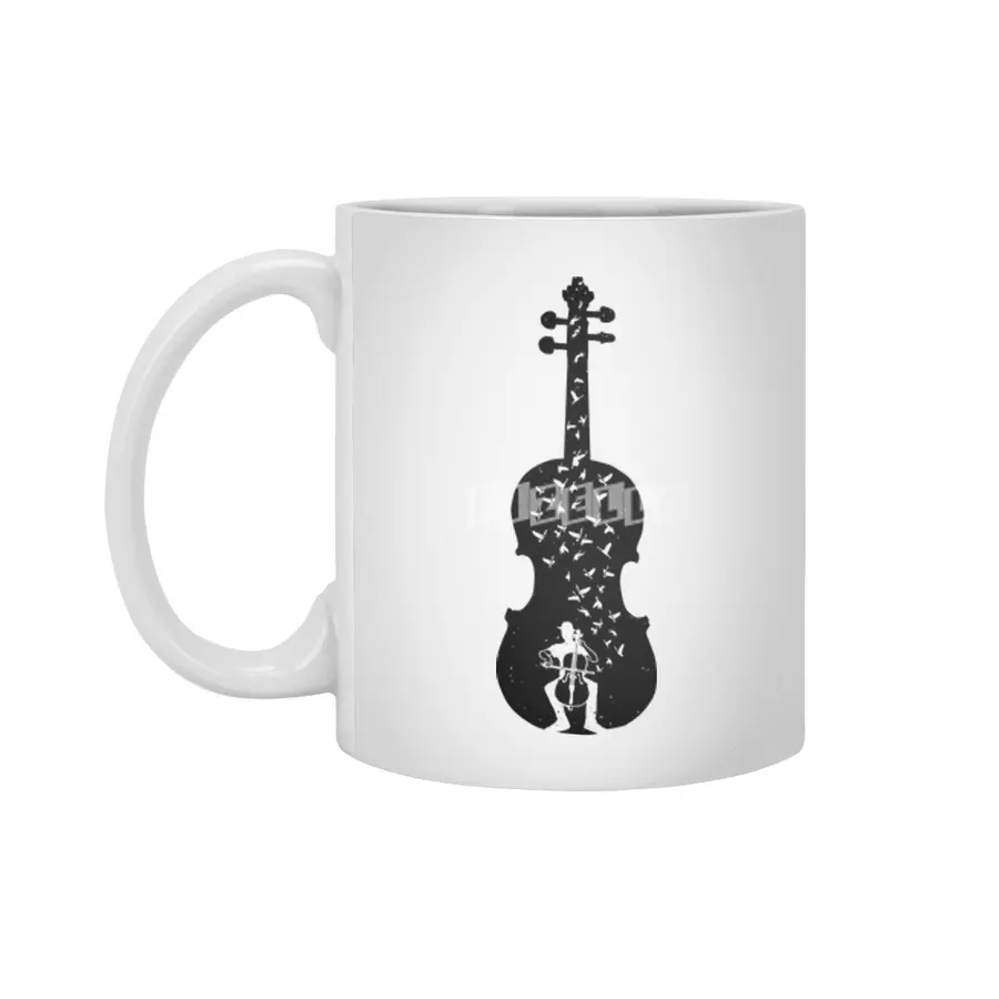 Cello - Playing Cello Beyaz Kupa
