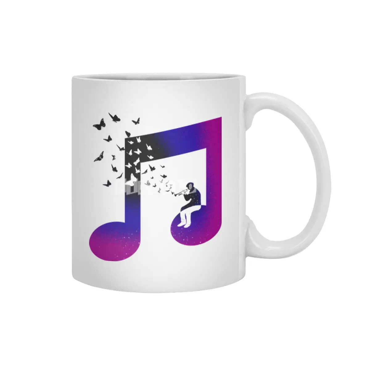 Music Bugle Beyaz Kupa