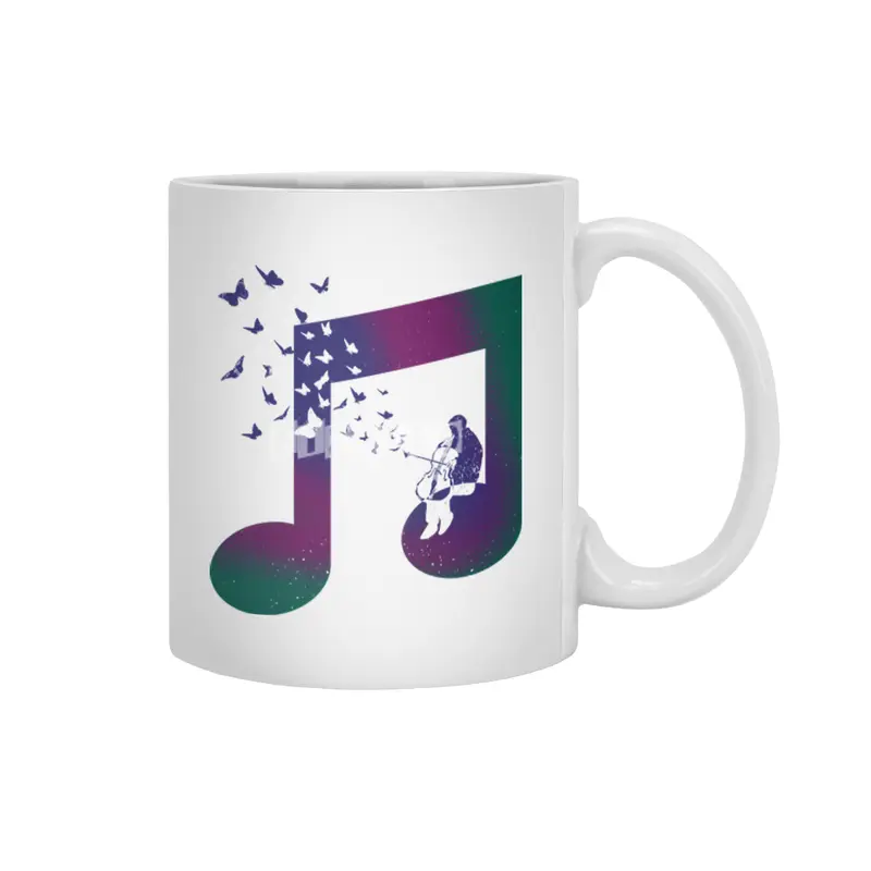 Music Cello Beyaz Kupa