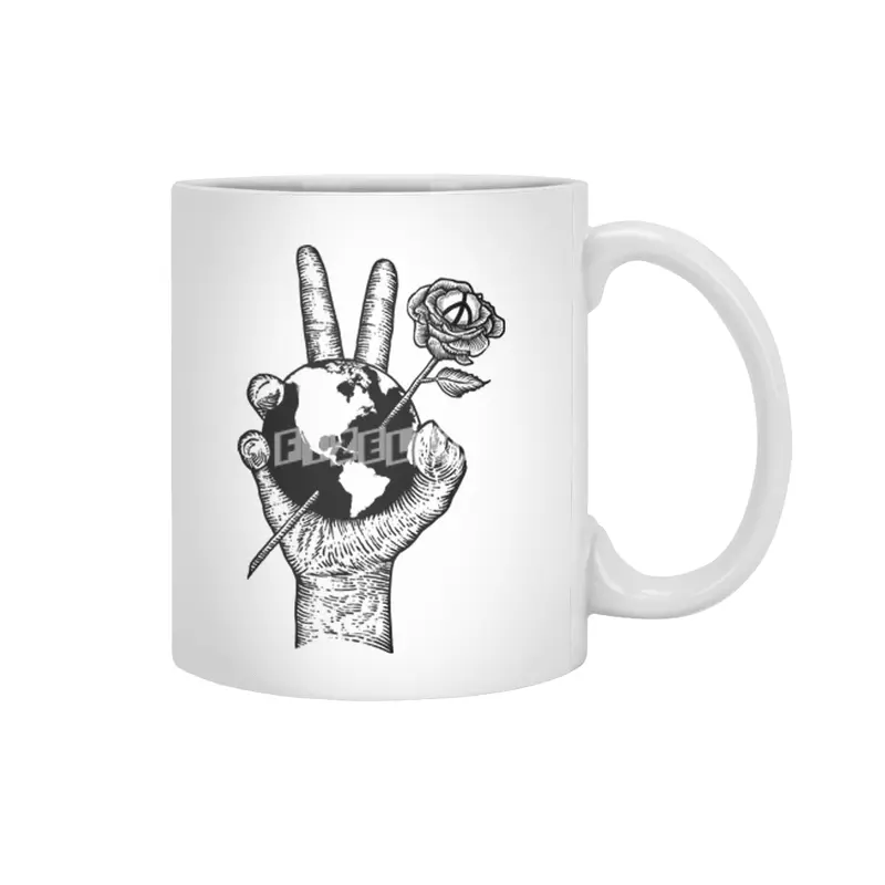 peace world Beyaz Kupa