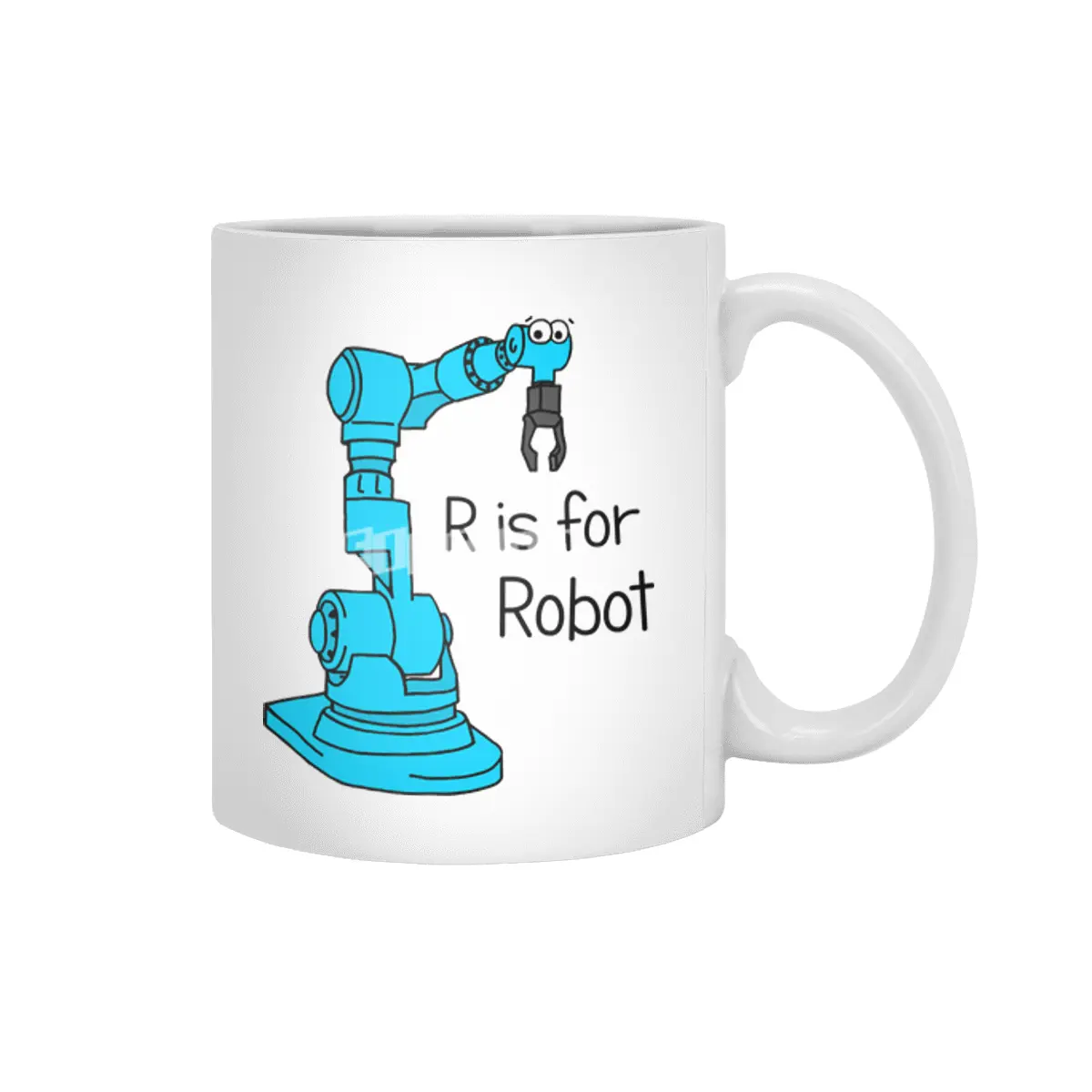R is for Robot Beyaz Kupa