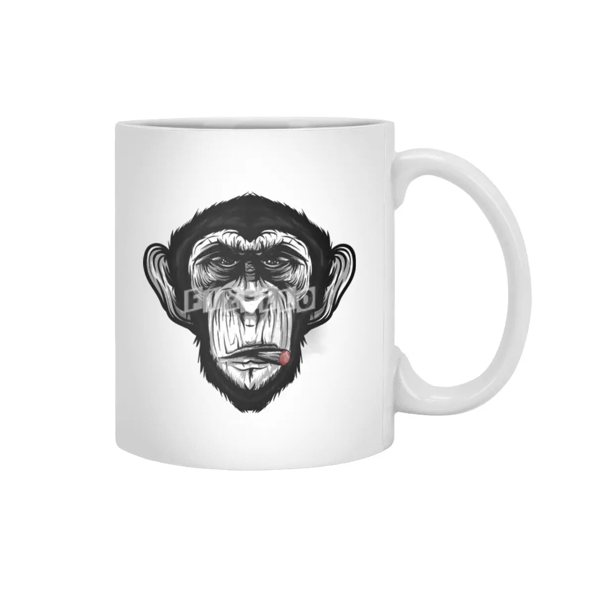 CIGAR CHIMP Beyaz Kupa