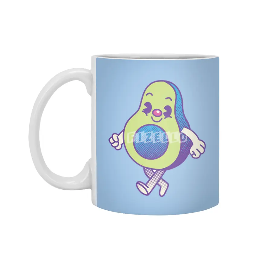 Cute Retro Avocado Beyaz Kupa