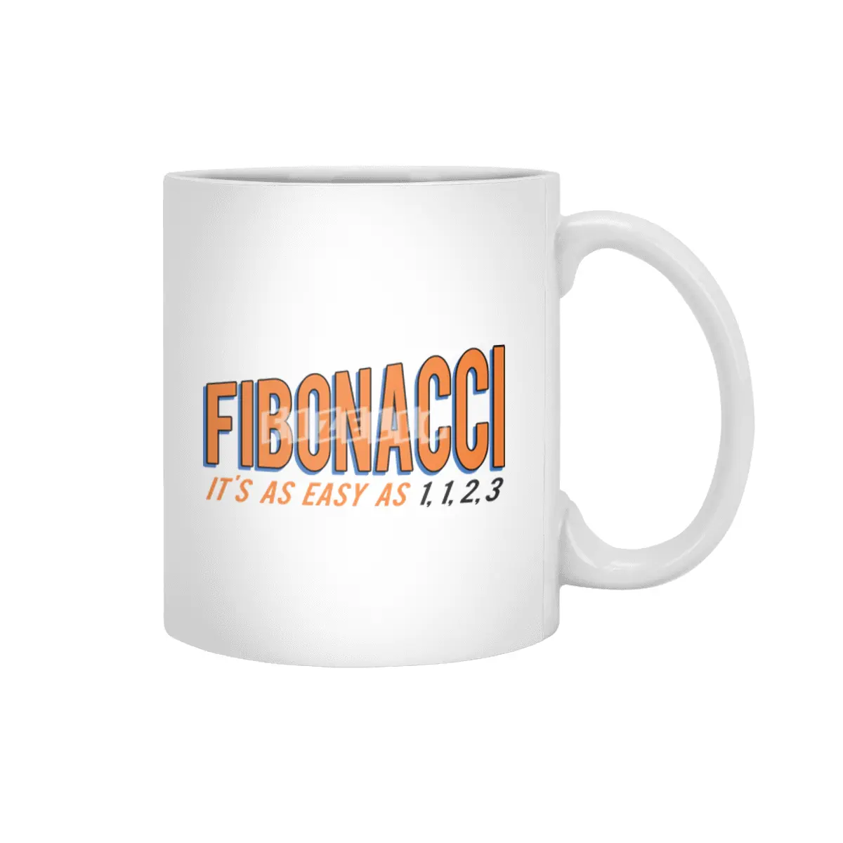 Fibonacci It's as Easy as 1, 1, 2, 3 Beyaz Kupa