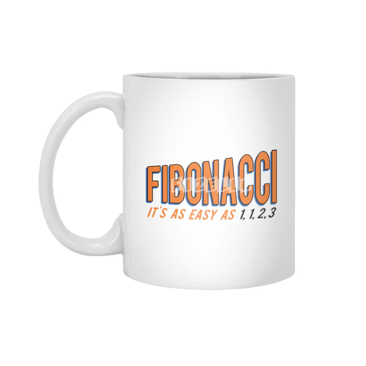 Fibonacci It's as Easy as 1, 1, 2, 3 Beyaz Kupa