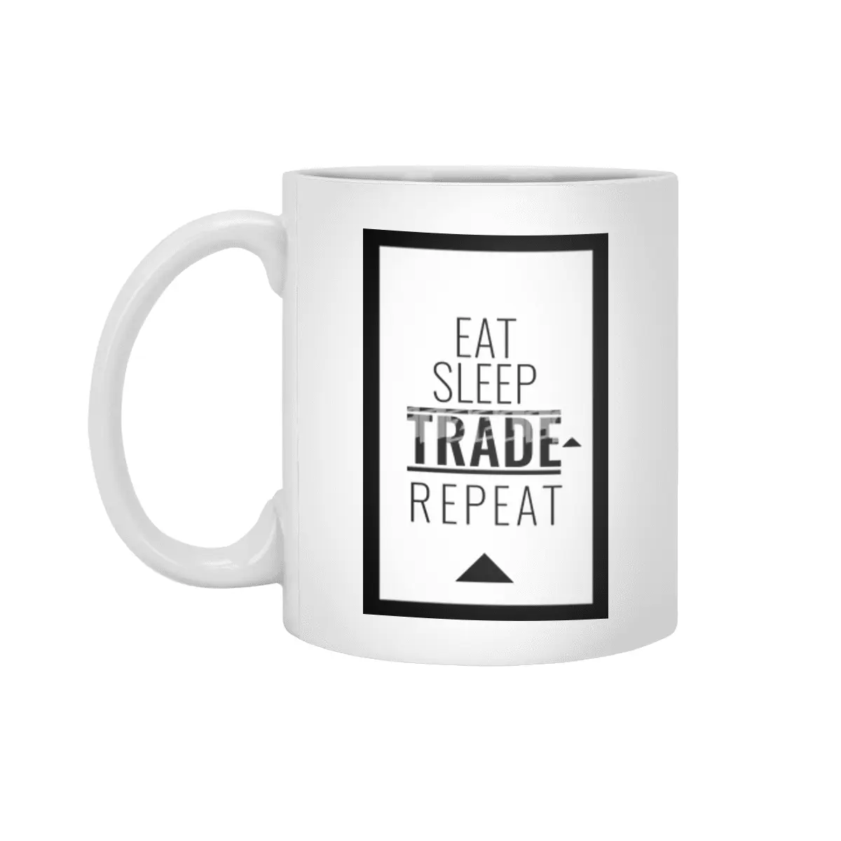 EAT SLEEP TRADE REPEAT Beyaz Kupa