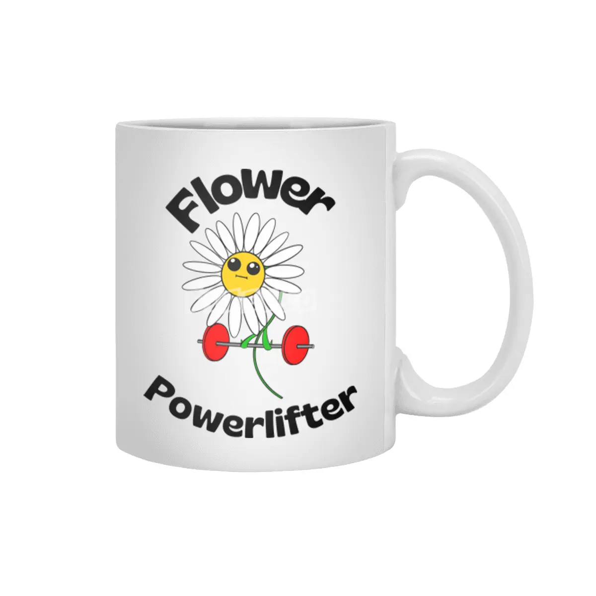 Flower Powerlifter Beyaz Kupa