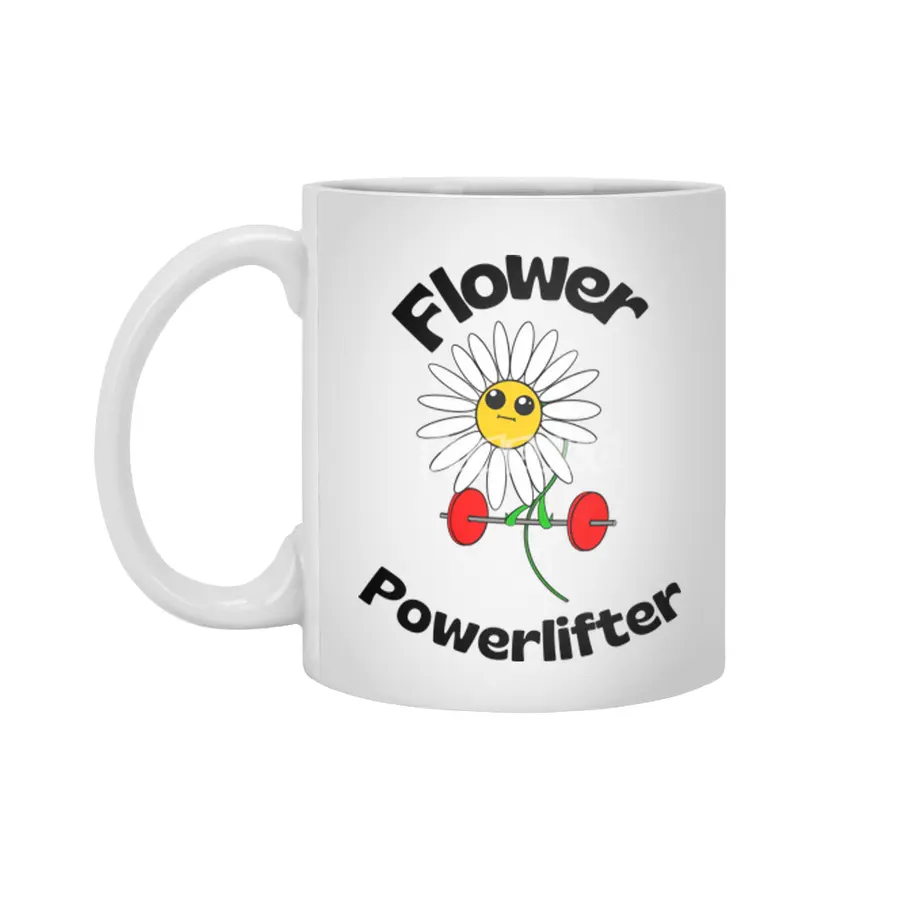 Flower Powerlifter Beyaz Kupa