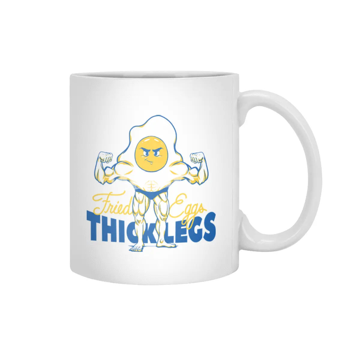 Fried Eggs Thick Legs Beyaz Kupa
