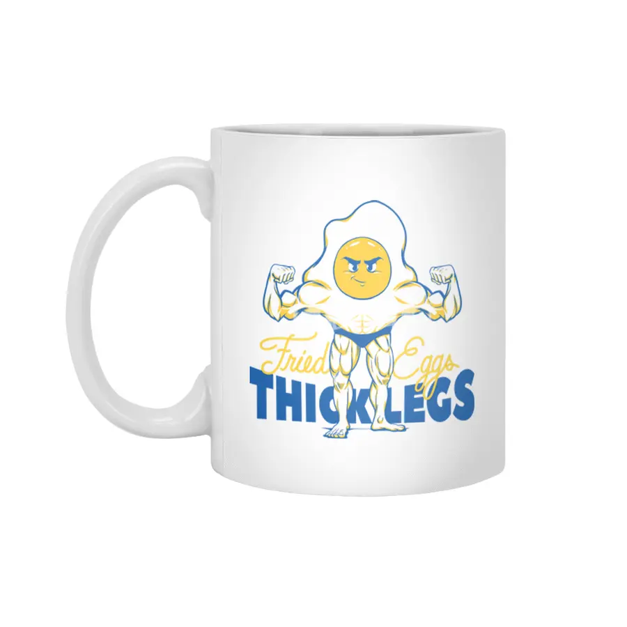 Fried Eggs Thick Legs Beyaz Kupa