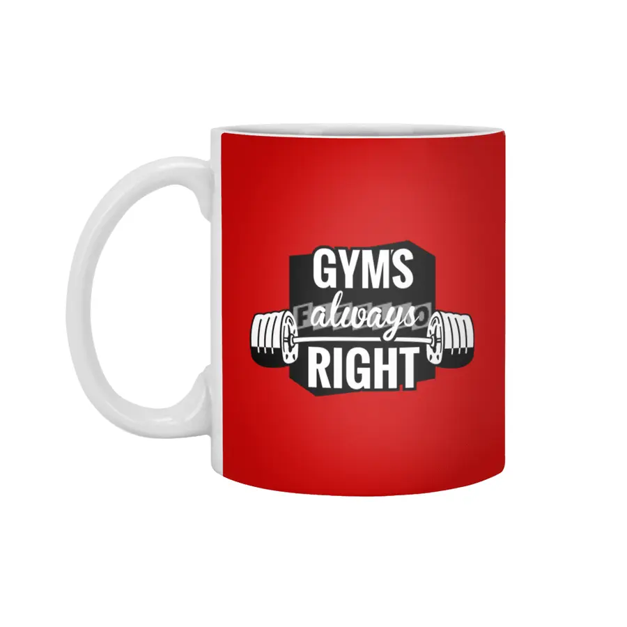 Gym's Always Right Beyaz Kupa