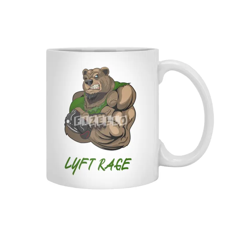 Lyft rage bear Beyaz Kupa
