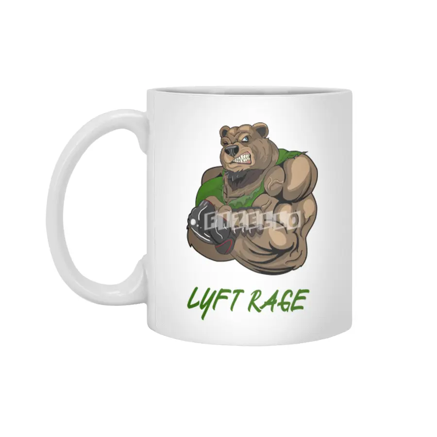 Lyft rage bear Beyaz Kupa