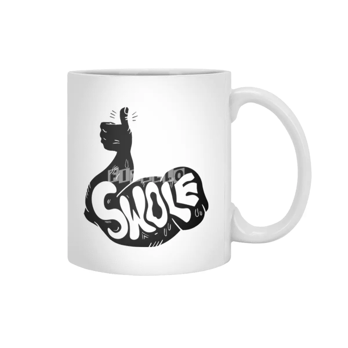 SWOLE - Black Beyaz Kupa