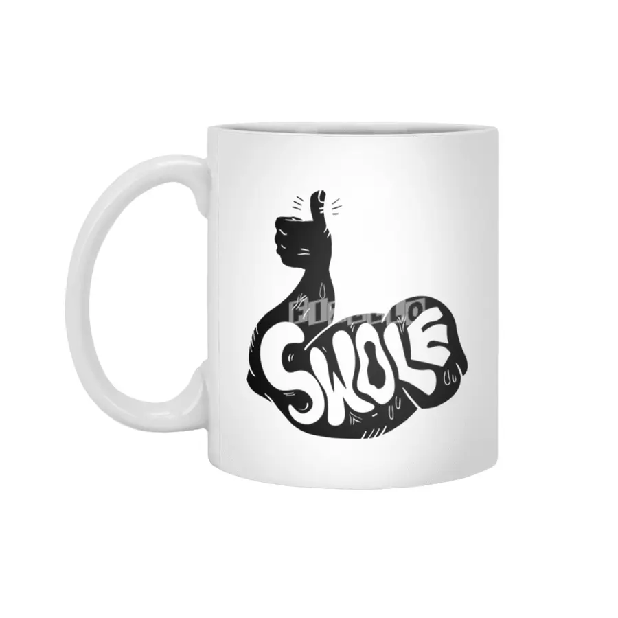 SWOLE - Black Beyaz Kupa