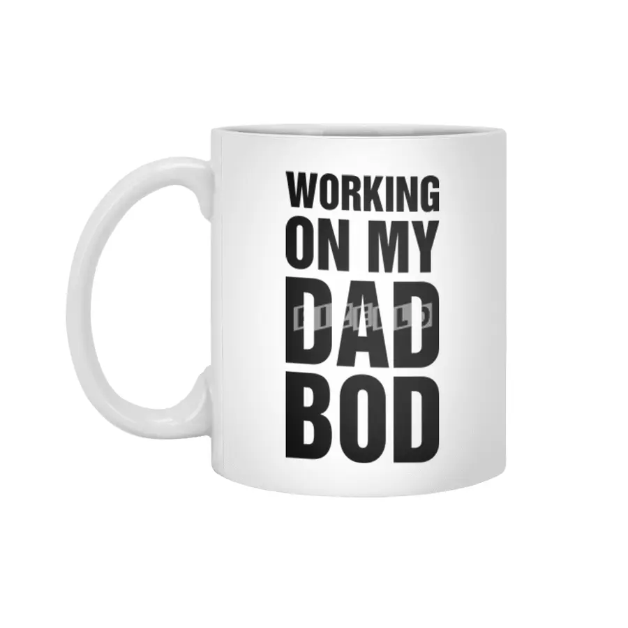 Working On My Dad Bod Beyaz Kupa