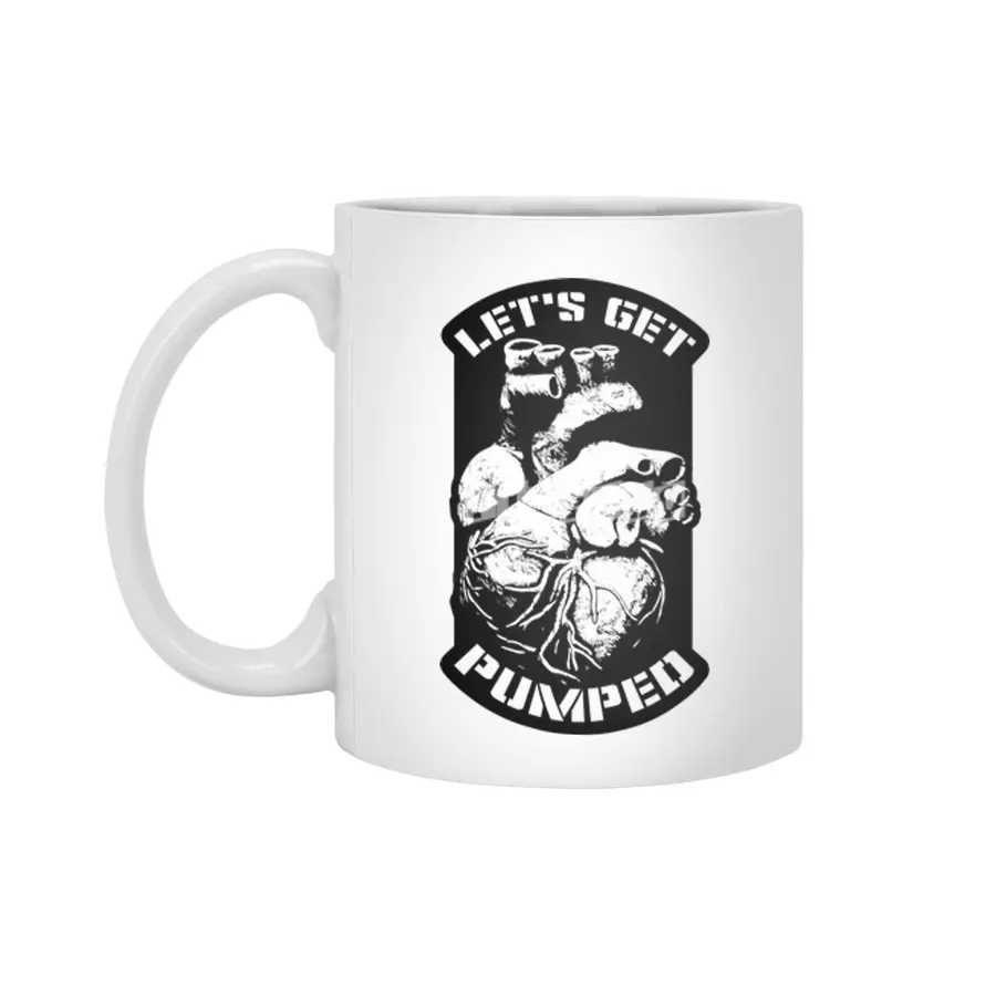 Gothic Halloween Anatomical Heart Cardiology Gym Workout Beyaz Kupa