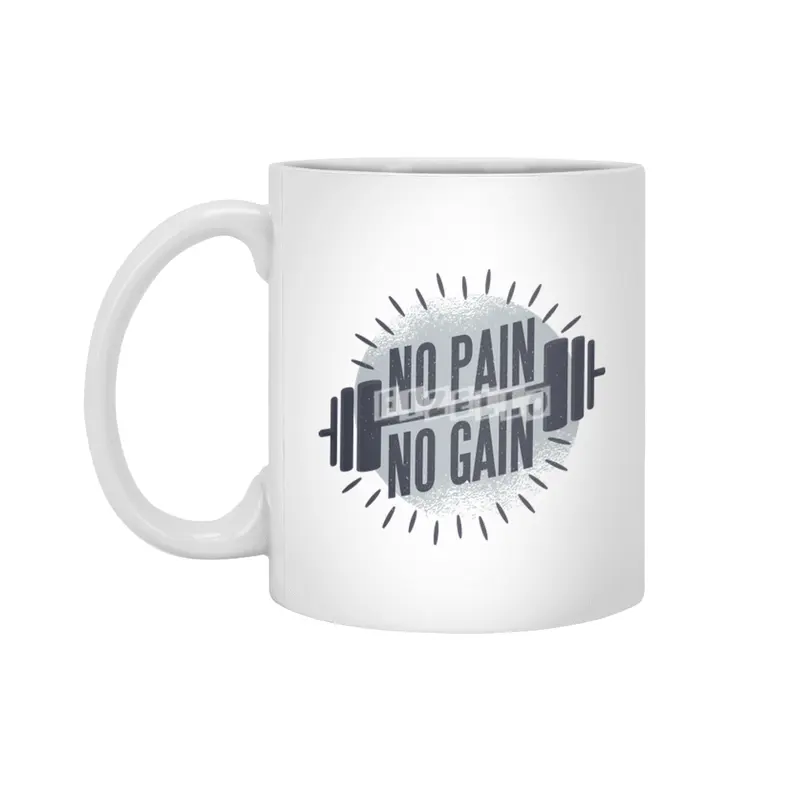 No pain no gain Beyaz Kupa
