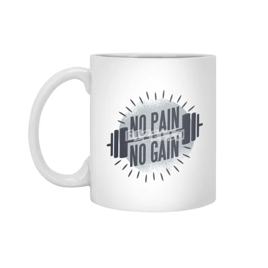 No pain no gain Beyaz Kupa