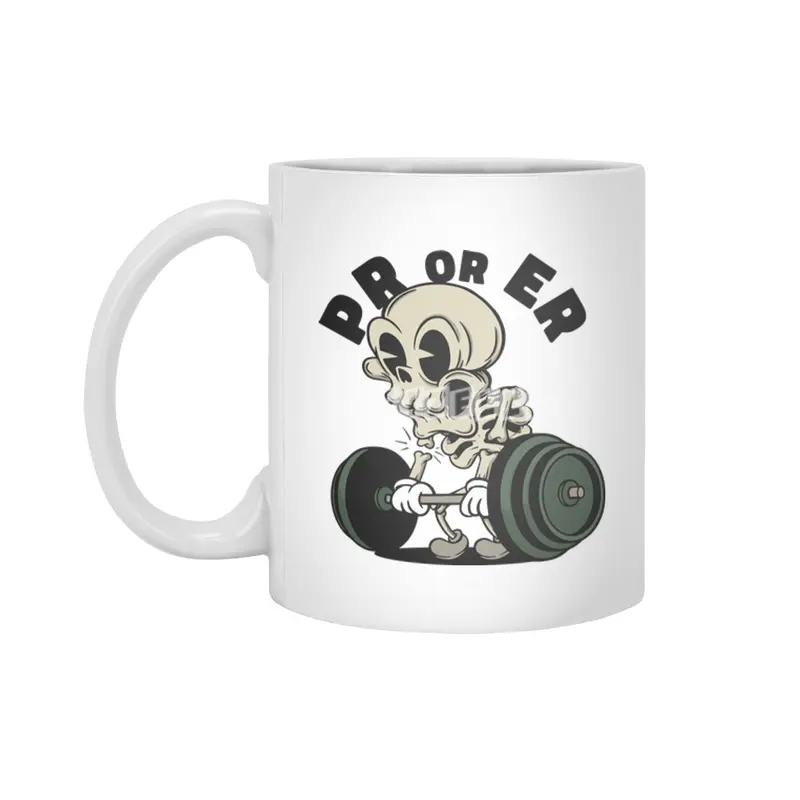 Gym Skeleton | Pr Or Er Beyaz Kupa