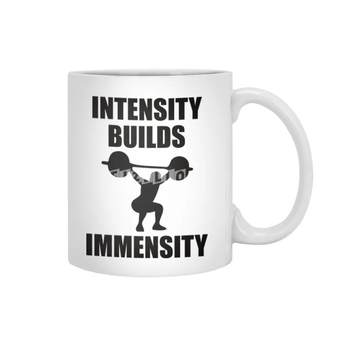 Bodybuilding - Intensity Builds Immensity Beyaz Kupa