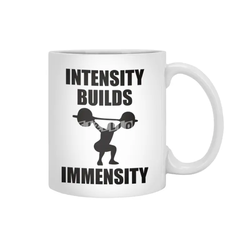 Bodybuilding - Intensity Builds Immensity Beyaz Kupa