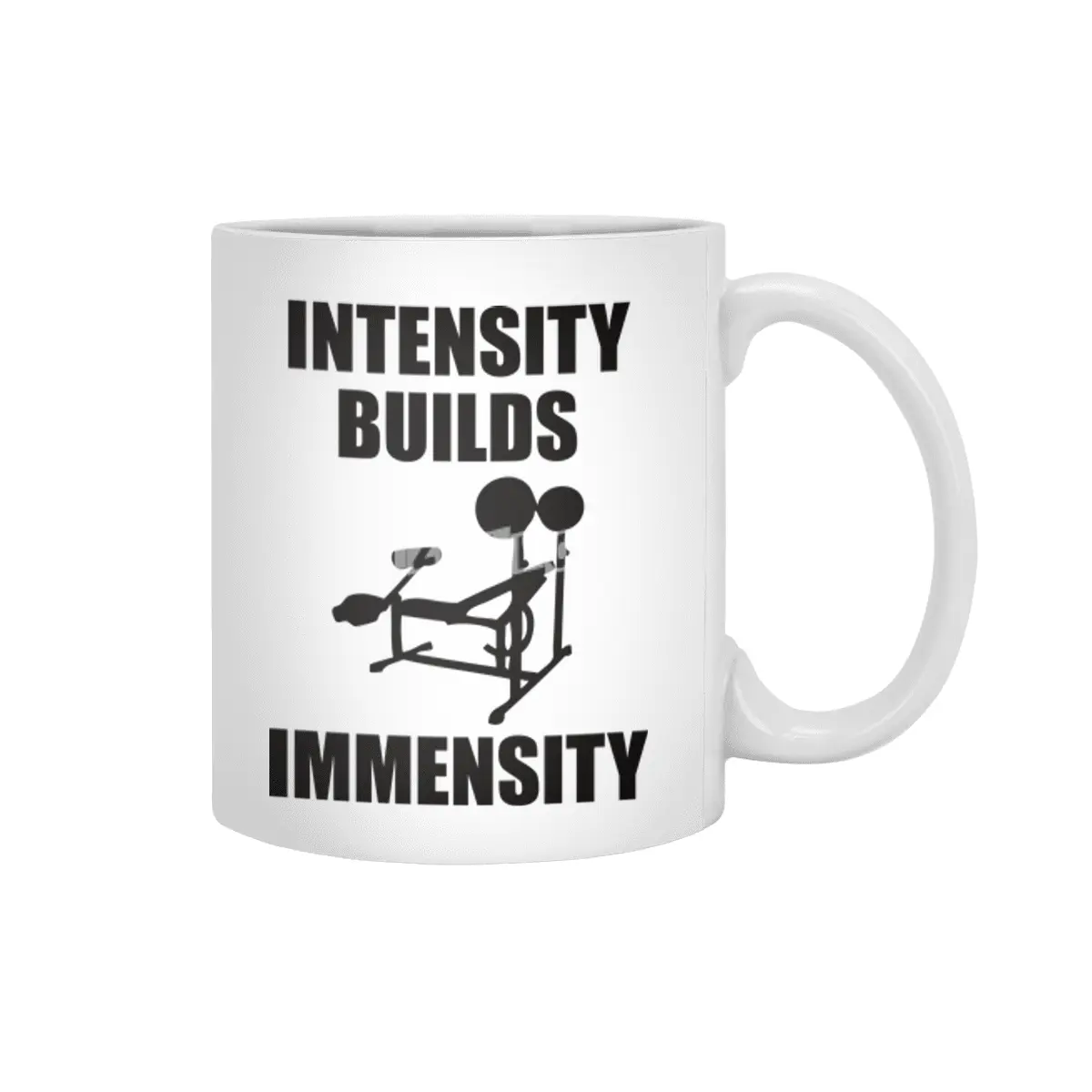 Bodybuilding - Intensity Builds Immensity Beyaz Kupa