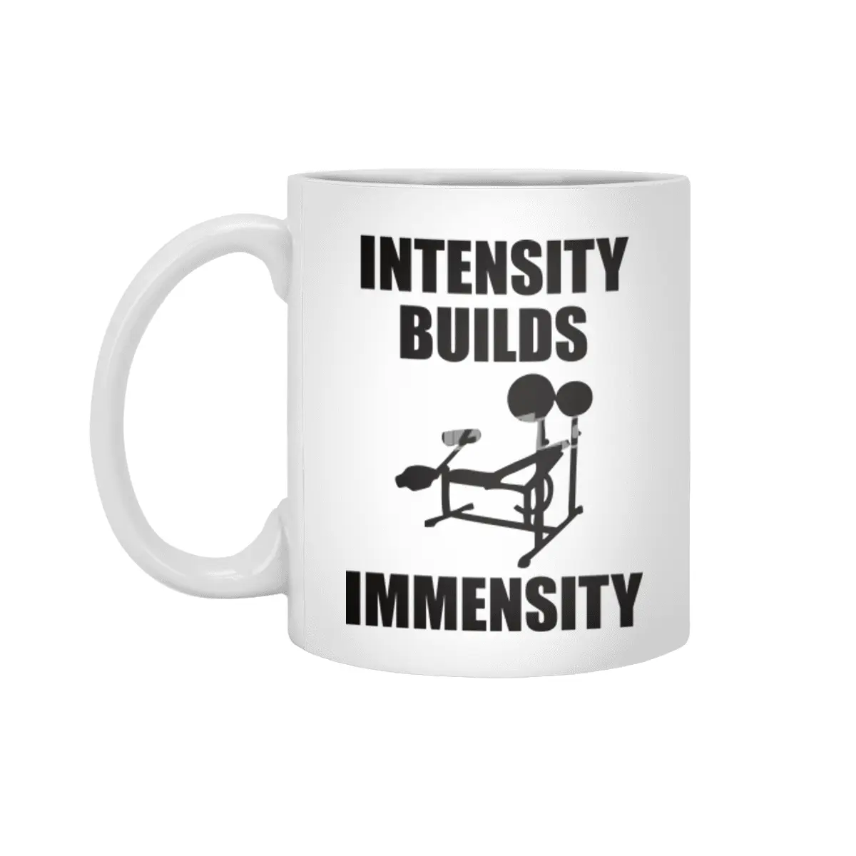Bodybuilding - Intensity Builds Immensity Beyaz Kupa