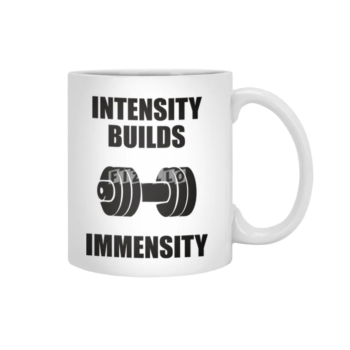Bodybuilding - Intensity Builds Immensity Beyaz Kupa