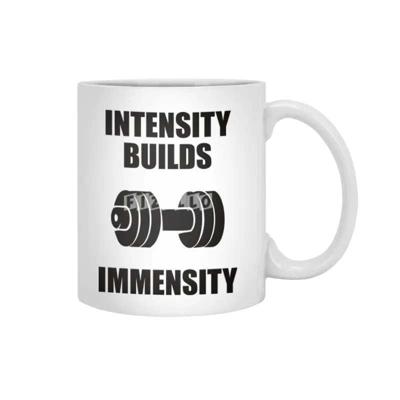 Bodybuilding - Intensity Builds Immensity Beyaz Kupa