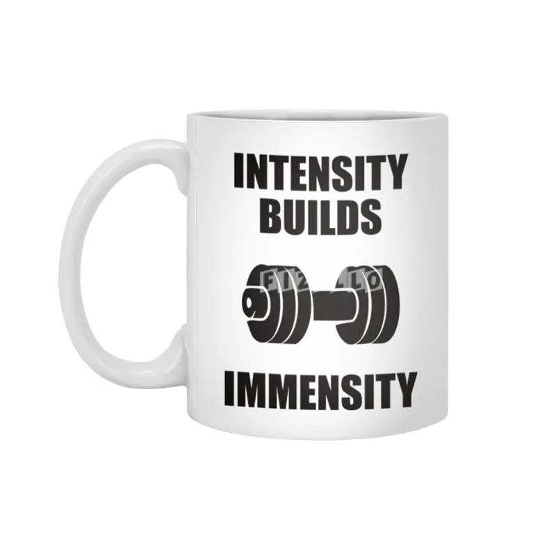Bodybuilding - Intensity Builds Immensity Beyaz Kupa