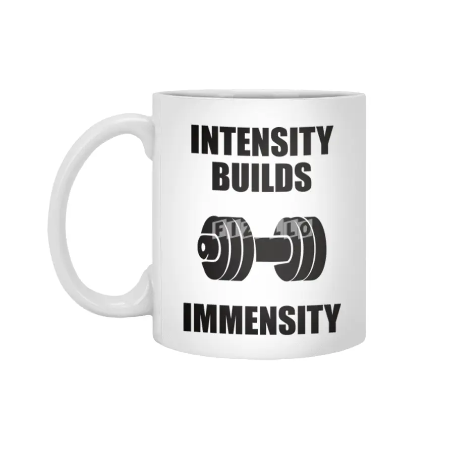 Bodybuilding - Intensity Builds Immensity Beyaz Kupa