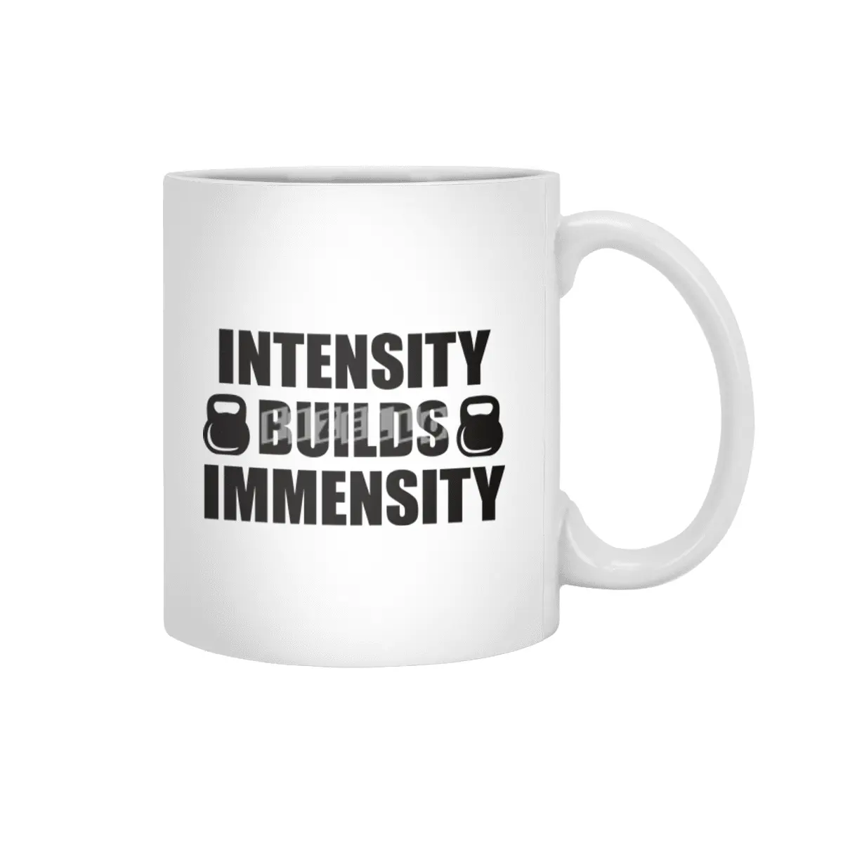 Bodybuilding - Intensity Builds Immensity Beyaz Kupa