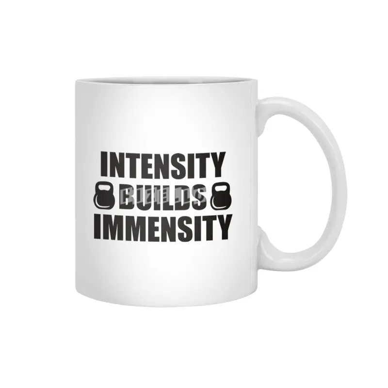 Bodybuilding - Intensity Builds Immensity Beyaz Kupa