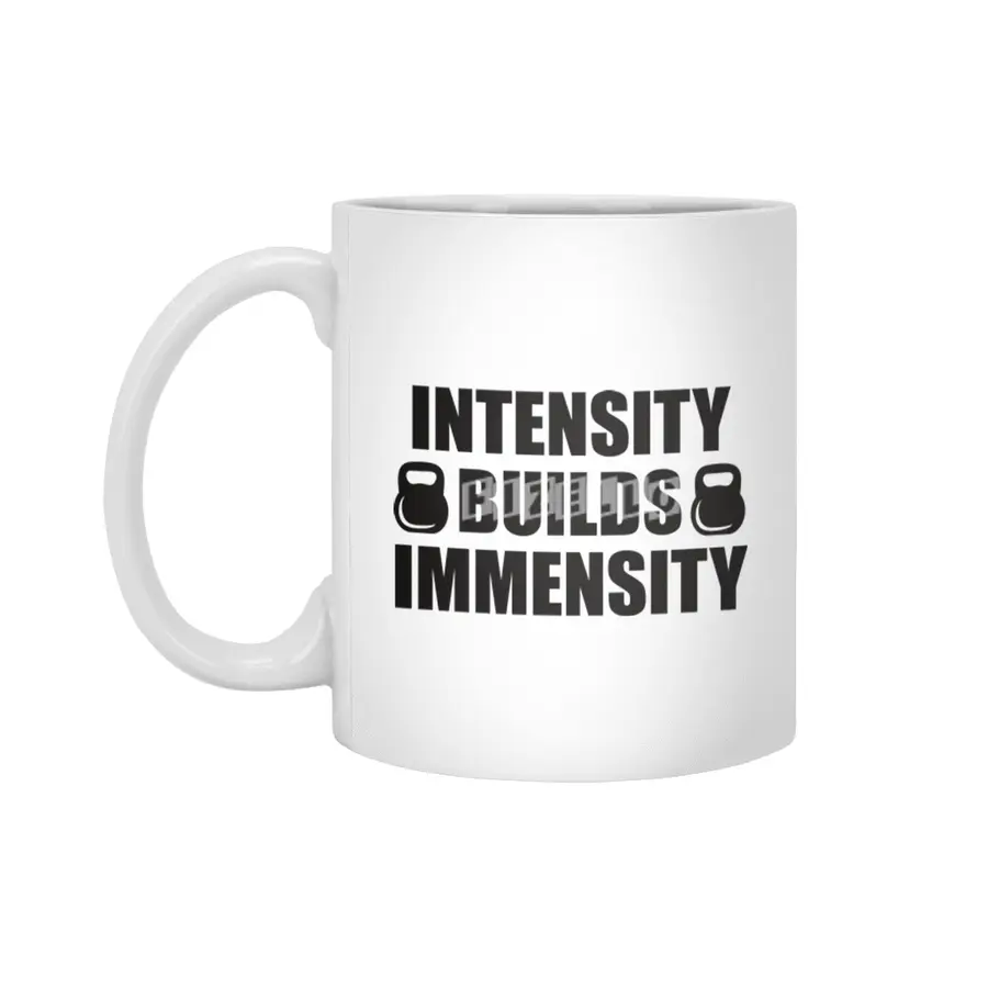Bodybuilding - Intensity Builds Immensity Beyaz Kupa