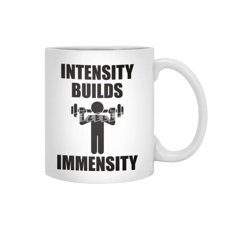 Bodybuilding - Intensity Builds Immensity Beyaz Kupa