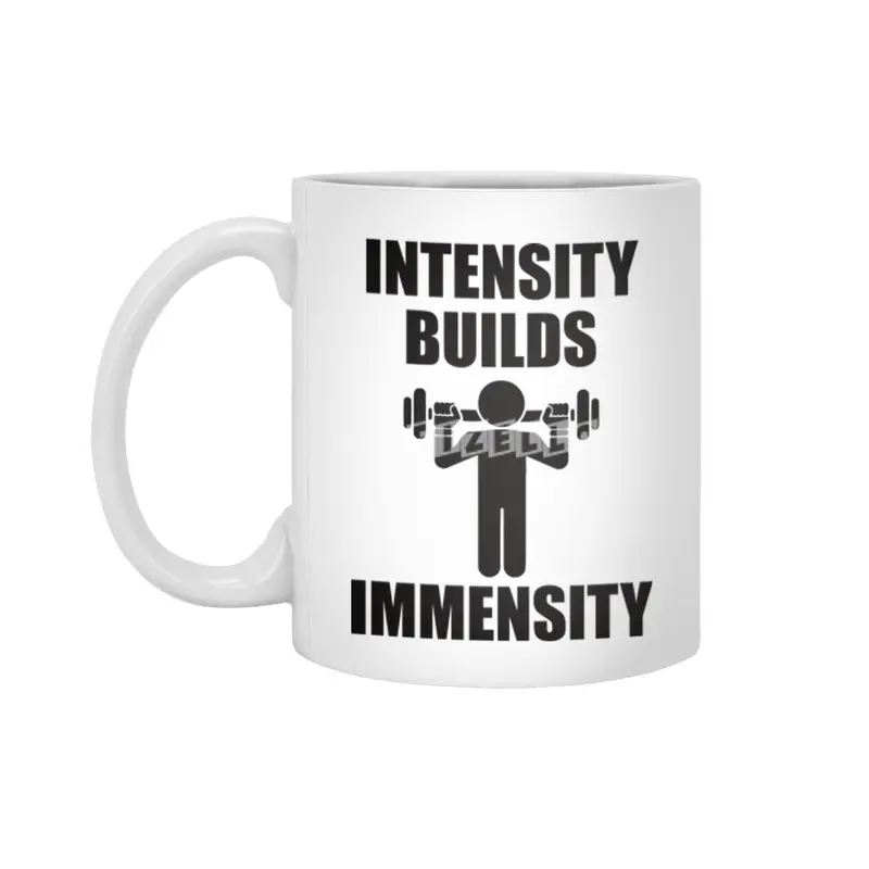 Bodybuilding - Intensity Builds Immensity Beyaz Kupa