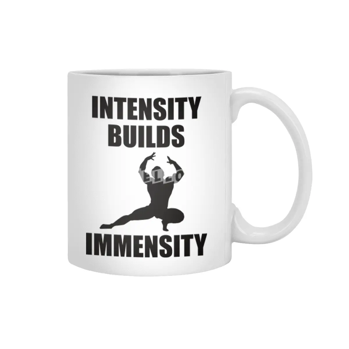 Bodybuilding - Intensity Builds Immensity Beyaz Kupa