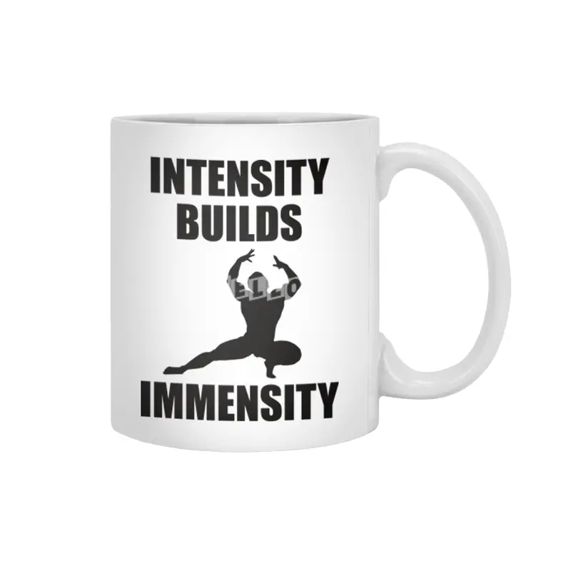 Bodybuilding - Intensity Builds Immensity Beyaz Kupa