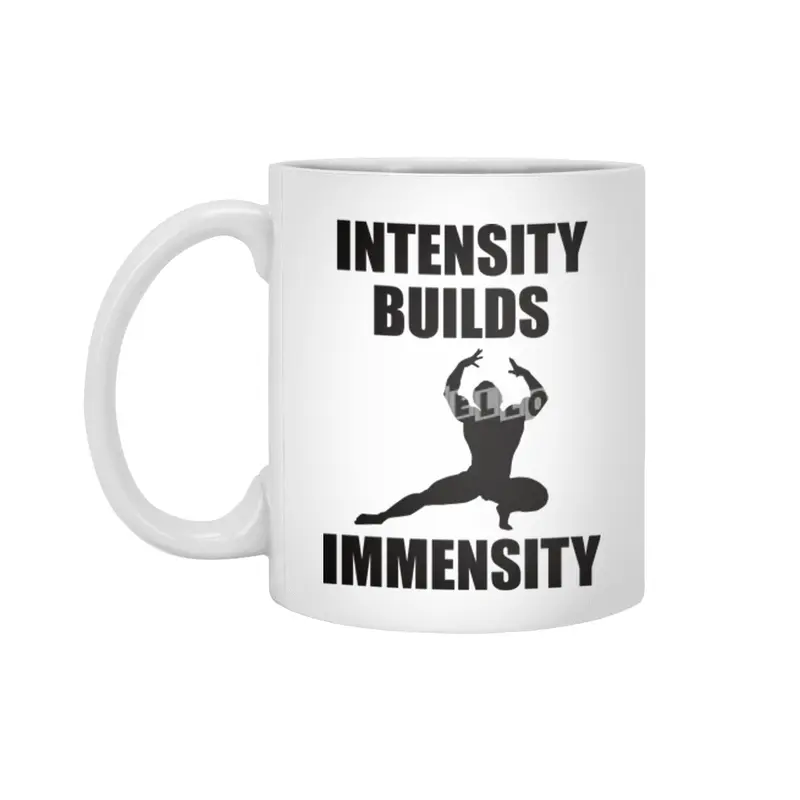 Bodybuilding - Intensity Builds Immensity Beyaz Kupa