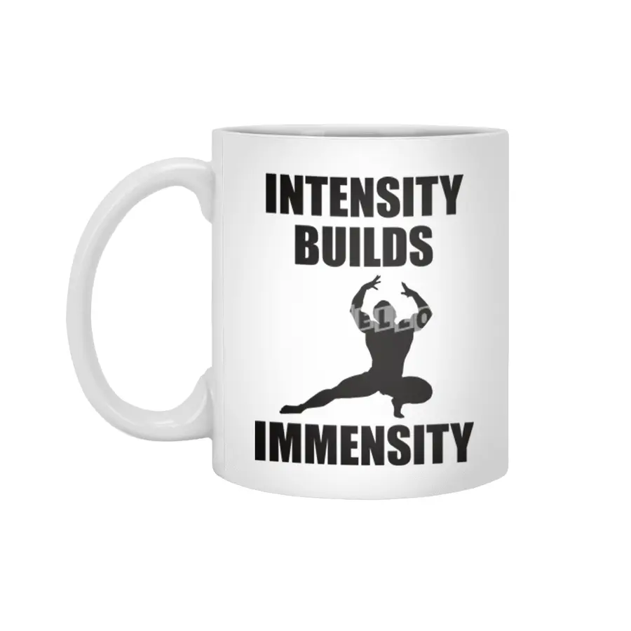 Bodybuilding - Intensity Builds Immensity Beyaz Kupa