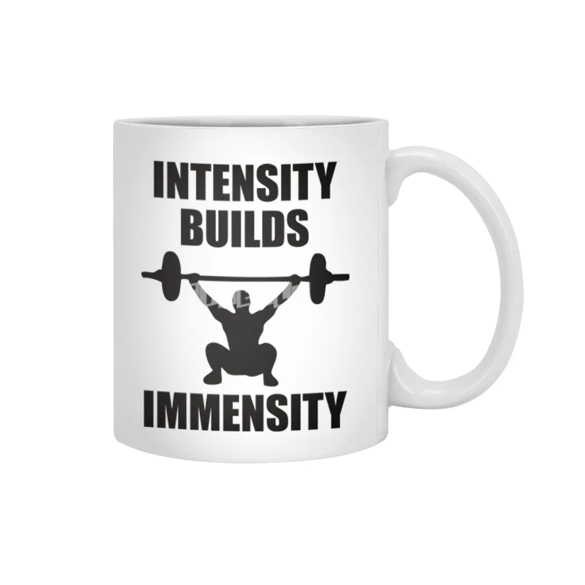 Bodybuilding - Intensity Builds Immensity Beyaz Kupa