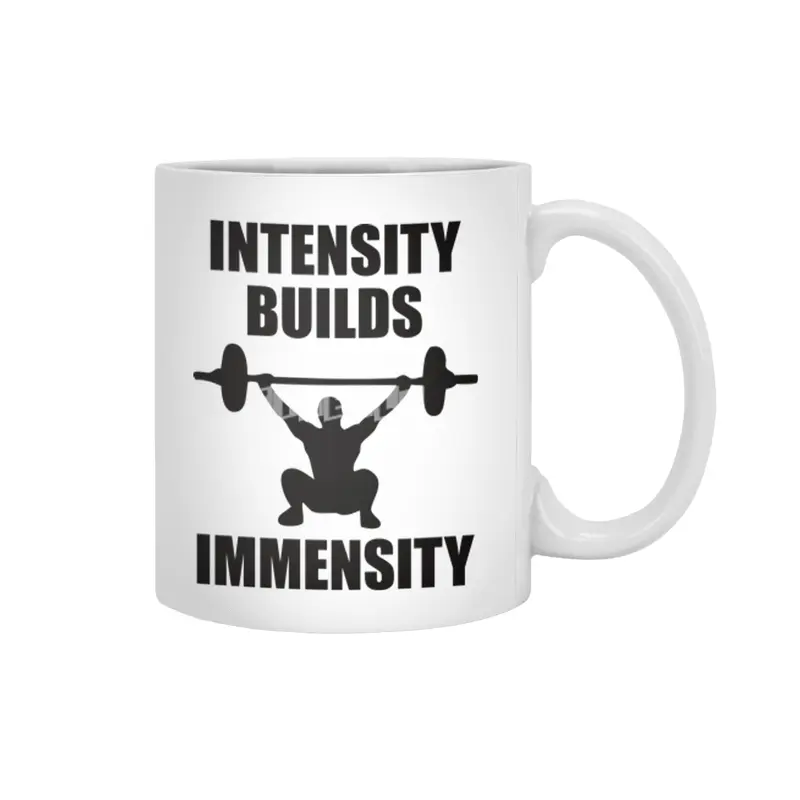 Bodybuilding - Intensity Builds Immensity Beyaz Kupa