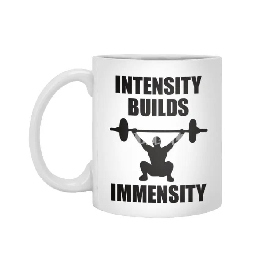 Bodybuilding - Intensity Builds Immensity Beyaz Kupa