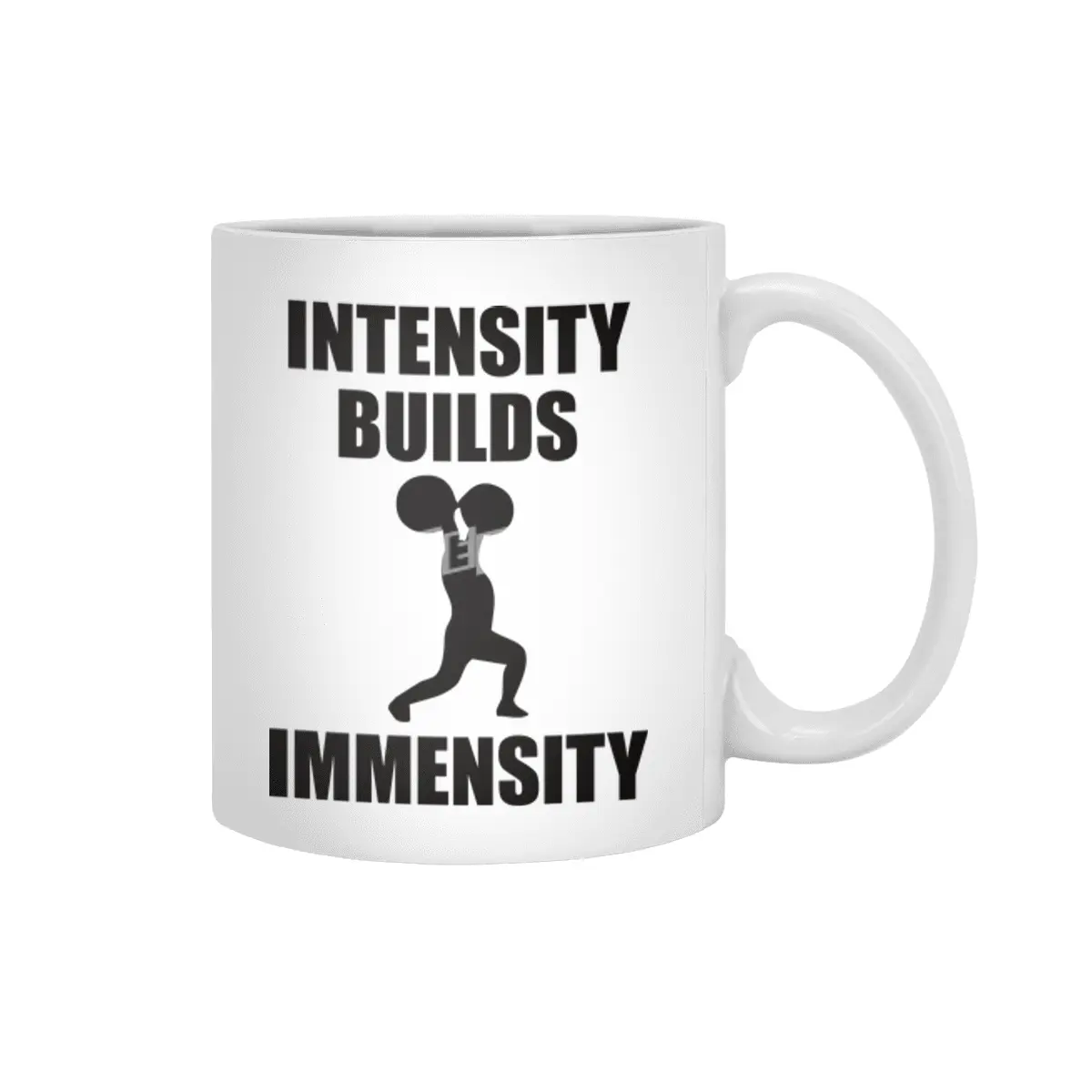 Bodybuilding - Intensity Builds Immensity Beyaz Kupa