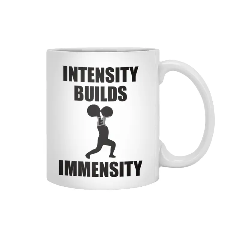 Bodybuilding - Intensity Builds Immensity Beyaz Kupa
